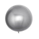 2 Pack | 18inch Shiny Silver Reusable UV Protected Sphere Vinyl Balloons#whtbkgd