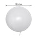 2 Pack | 18inch Shiny White Reusable UV Protected Sphere Vinyl Balloons