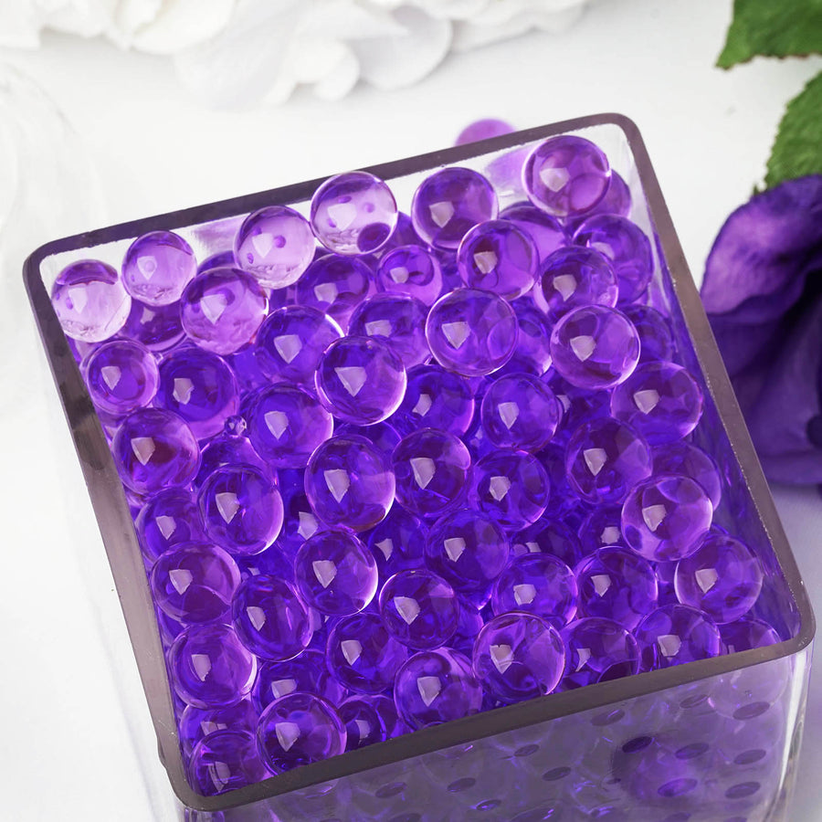 200-250 Pcs | Small Purple Nontoxic Jelly Ball Water Bead Vase Filler#whtbkgd