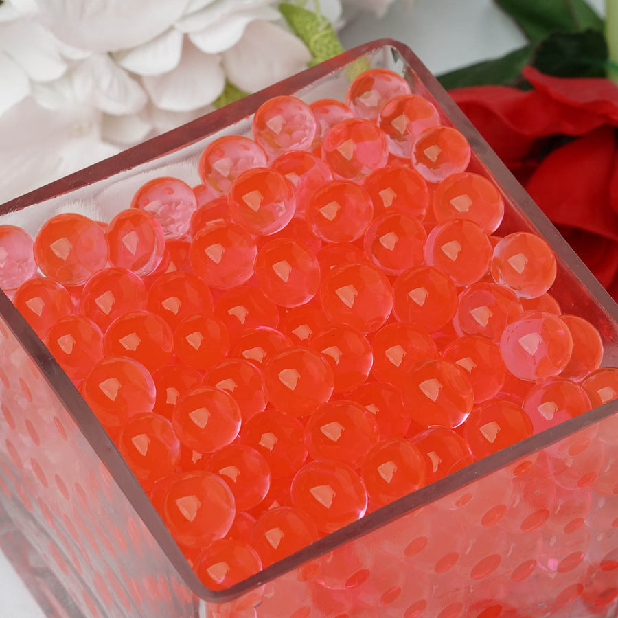 200-250 Pcs | Small Red Nontoxic Jelly Ball Water Bead Vase Fillers#whtbkgd