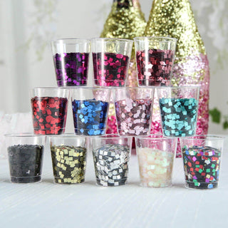 The Perfect Craft Supply for Any Occasion: Metallic Hot Pink Chunky Confetti Glitter