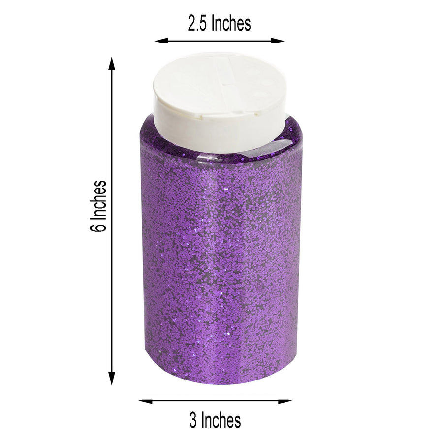 1 lb Bottle | Metallic Purple DIY Arts & Craft Chunky Confetti Glitter