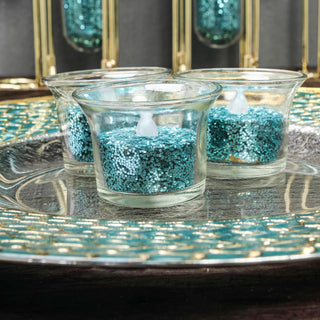 Make a Statement with Metallic Turquoise Chunky Confetti Glitter