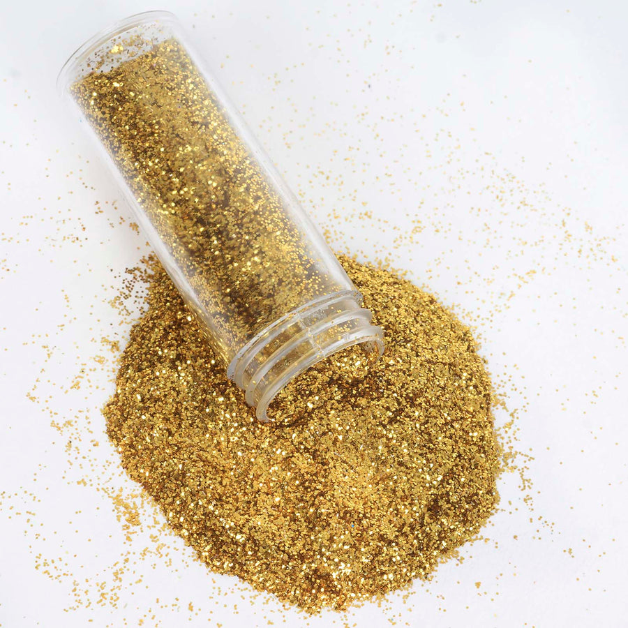 23g Bottle | Metallic Gold Extra Fine Arts & Crafts Glitter Powder#whtbkgd