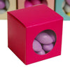 100 Pack | 2inch Fuchsia Candy Treat Favor Boxes, DIY Cardstock Gift Box