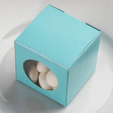 100 Pack | 2inch Turquoise Candy Treat Favor Boxes DIY Cardstock Gift Box