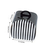 10 Pack | 3.5inch Black/White Striped Cupcake Candy Treat Gift Boxes