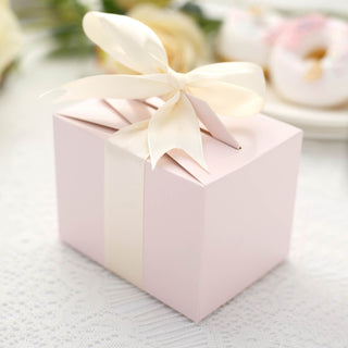 Elevate Your Events with Blush Tote Party Favor Candy Gift Boxes