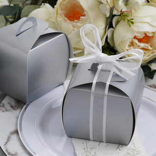 Clearance SALE - Get Your Silver Cupcake Party Favor Gift Boxes Now!