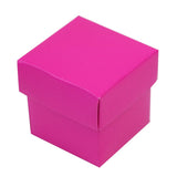100 Pack | 2inch Fuchsia Party Favor Candy Gift Boxes & Lids - Clearance SALE#whtbkgd