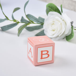 Pink Baby Shower Candy Boxes
