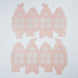 25 Pack | Blush/Rose Gold Butterfly Top Laser Cut Favor Candy Gift Box