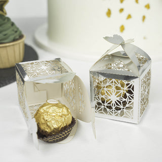 Elegant Silver Butterfly Favor Boxes for Stunning Event Decor