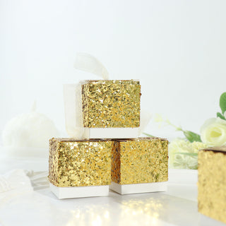 Shimmering Gold Candy Cases