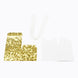 25 Pack | 2inch Gold Sequin Glitter Party Favor Boxes With White Ribbon Loop