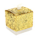 25 Pack | 2inch Gold Sequin Glitter Party Favor Boxes With White Ribbon Loop#whtbkgd