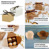 25 Pack | 2.5inch x 2.5inch White Grosgrain Ribbon Tote Party Favor Gift Boxes