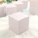 100 Pack | 3Inch DIY Blush/Rose Gold Party/Shower Favor Candy Gift Boxes