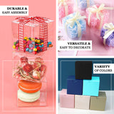 100 Pack | 3inch Easy DIY White Party Or Shower Favor Candy Gift Boxes
