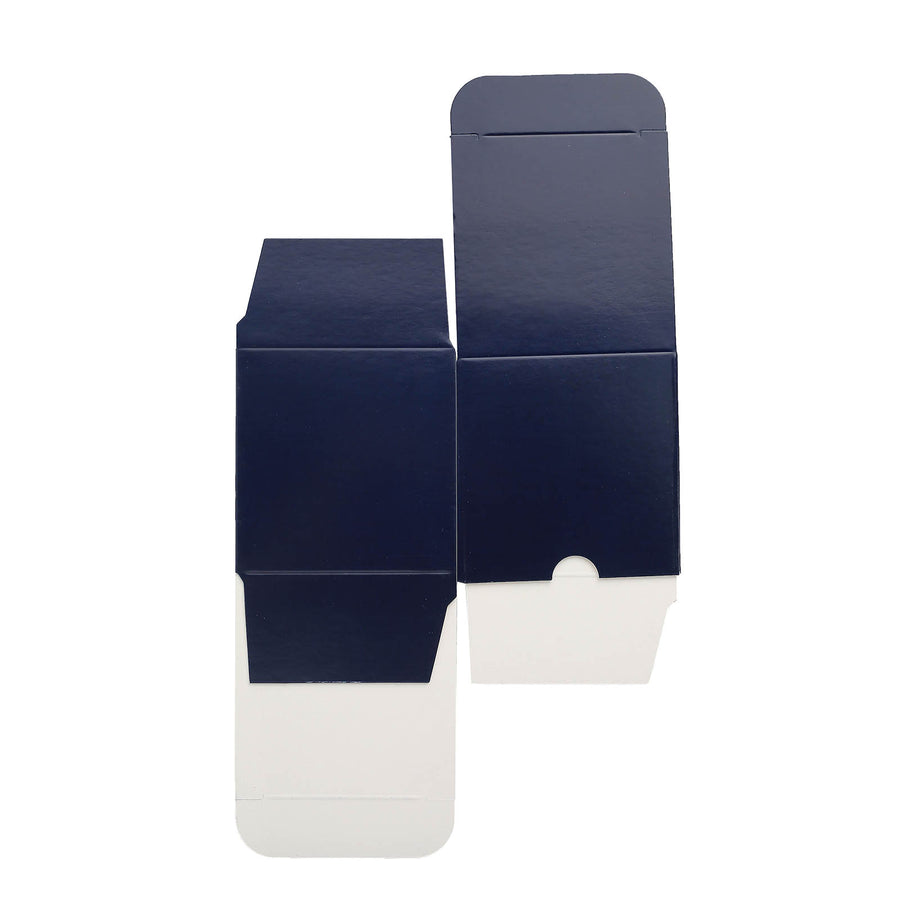 100 Pack | 3inch DIY Navy Blue Party Or Shower Favor Candy Gift Boxes