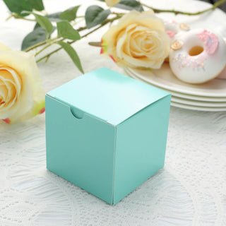 Stylish and Practical Turquoise Party Favor Boxes