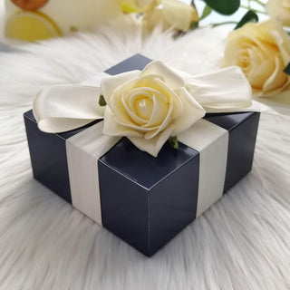 Navy Blue Cake Cupcake Party Favor Gift Boxes