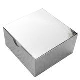 100 Pack | 4inch x 4inch x 2inch Silver Cake Cupcake Party Favor Gift Boxes, DIY#whtbkgd