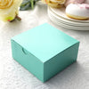 100 Pack | 4inch x 4inch x 2inch Turquoise Cake Cupcake Party Favor Gift Boxes, DIY