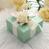 100 Pack | 4inch x 4inch x 2inch Sage Green Cake Cupcake Party Favor Gift Boxes, DIY
