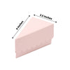 10 Pack | 4inch x 2.5inch Blush / Rose Gold Single Slice Triangular Cake Boxes