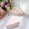 10 Pack | 4inch x 2.5inch Blush / Rose Gold Single Slice Triangular Cake Boxes
