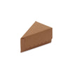10 Pack | 4inch x 2.5inch Natural Single Slice Triangular Cake Boxes with Scalloped Top#whtbkgd