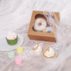 12 Pack | 6inch x6inch x3inch Natural Cardboard Bakery Cake Pie Or Cupcake Boxes