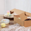 12 Pack | Natural Cardboard Bakery Cake Boxes With PVC Window - 9"x9"x2"