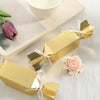 25 Pack | Shiny Gold Candy Shape W/Satin Ribbon Party Favor Gift Boxes - Clearance SALE#whtbkgd