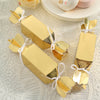 25 Pack | Shiny Gold Candy Shape W/Satin Ribbon Party Favor Gift Boxes - Clearance SALE