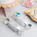 25 Pack | Silver Candy Shape W/Satin Ribbon Party Favor Gift Boxes - Clearance SALE