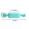 25 Pack | Turquoise Candy Shape W/Satin Ribbon Party Favor Gift Boxes - Clearance SALE