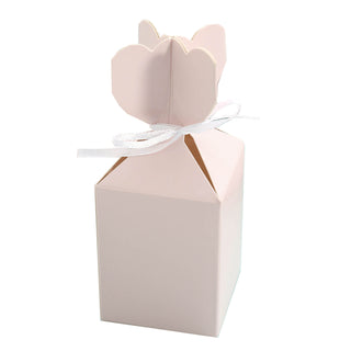 Elevate Your Event Décor with Blush Floral Top Satin Ribbon Candy Boxes