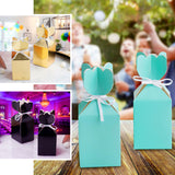 25 Pack | Gold Floral Top Satin Ribbon Party Favor Candy Gift Boxes
