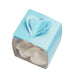 100 Pack | Light Blue DIY Wraps For Clear Party Favor Candy Gift Boxes#whtbkgd