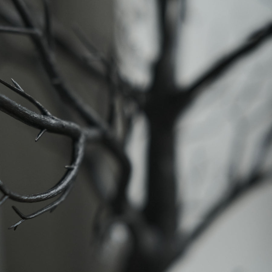 34inch Black Manzanita Centerpiece Tree + 8 Acrylic Bead Chains