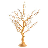34Inch Metallic Gold Manzanita Centerpiece Tree + 8 Acrylic Bead Chains#whtbkgd