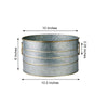 10inch Galvanized Metal Bucket Round Party Beverage Tub With Gold Handles