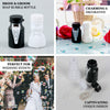 24 Pack | Bride & Groom 2Inch Soap Bubble Bottles Wedding Party Favors, Prefilled Favor Bubbles