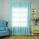 2 Pack | Baby Blue Organza Grommet Sheer Curtains Panels - 52x108inch