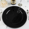 6 Pack 13inch Beaded Black Acrylic Charger Plate, Plastic Round Dinner Charger 