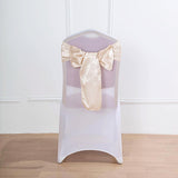 Enhance Your Décor with Beige Satin Chair Sashes