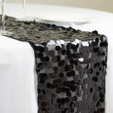13x108inch Black Big Payette Sequin Table Runner