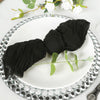 5 Pack | Black Gauze Cheesecloth Boho Dinner Napkins | 24x19Inch